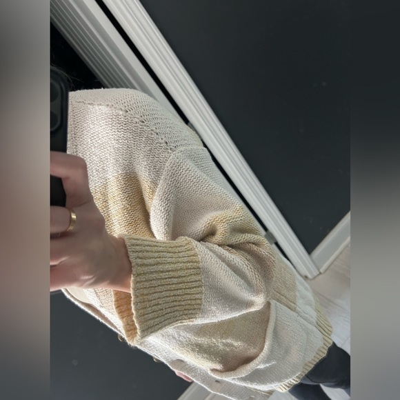 Free People Oversized Women's Southport Beach Cardigan Grains Sweater XS - Picture 16 of 16